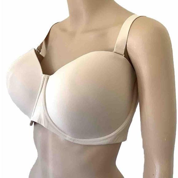 Skims Fits Everybody Strapless Bra 40DDD in Sand color, BA-BAN-3151 - Picture 9 of 14